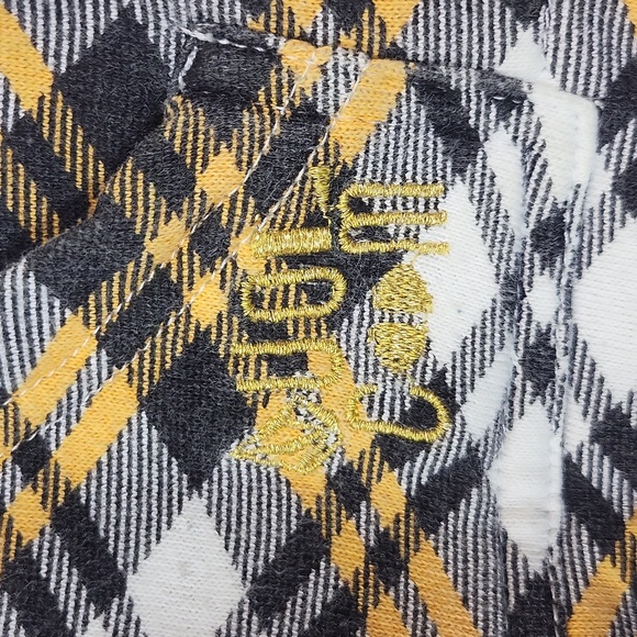 VOLCOM Black Gold Lumbar Jack Fleece Full Zip Puffy Hoodie with Pockets - Picture 2 of 12